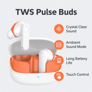 GearzTouch Pulse True Wireless Earbuds – 50 Hours Battery | Super Bass | Adaptive Noise Canceling - Image 14