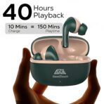 GearZTouch Trendy Pods – 42H Playtime, Deep Bass, Bluetooth 5.3 | Stylish True Wireless Earbuds with Noise Cancellation - Image 2