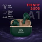 GearZTouch Trendy Pods – 42H Playtime, Deep Bass, Bluetooth 5.3 | Stylish True Wireless Earbuds with Noise Cancellation - Image 4