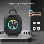 Wingss, 10W Portable BT Speaker, FM Mode, Rubber Finish, 8 Hr Playtime, v5.3 - Image 6